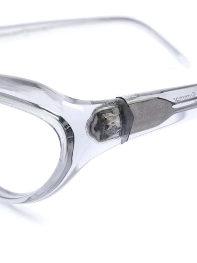 Shop Oliver Goldsmith Reid Cat-eye Glasses In Grey