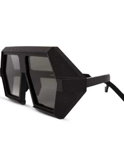 Shop Vava Red Label Oversized Sunglasses - Schwarz In Black