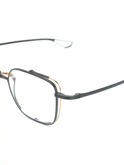 Shop Dita Eyewear Square Frame Optical Glasses In 银色