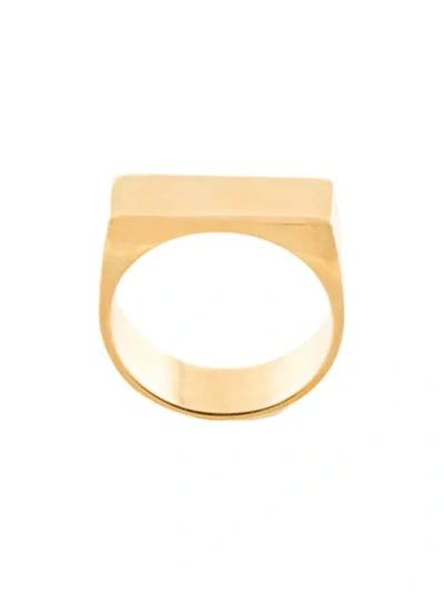 Shop Meadowlark Wilshire Signet Ring In Gold