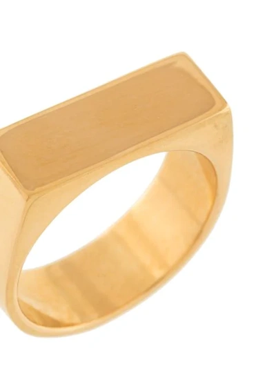 Shop Meadowlark Wilshire Signet Ring In Gold