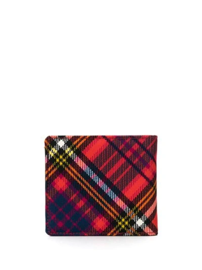 Shop Vivienne Westwood Tartan Print Wallet In Red