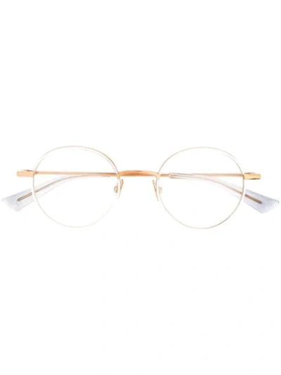 Shop Christian Roth Aemic Round Frame Glasses In White