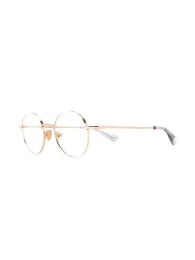 Shop Christian Roth Aemic Round Frame Glasses In White