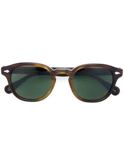 Shop Moscot Lemtosh Sunglasses In Brown