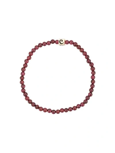 Shop Luis Morais Cubed Moon Bracelet In Red