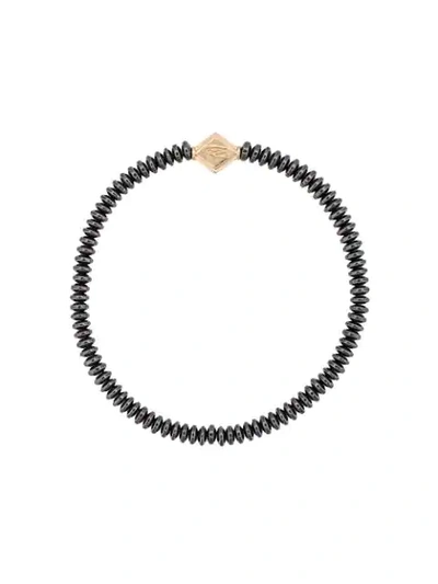 Shop Luis Morais Eye Pendant Bracelet In Black