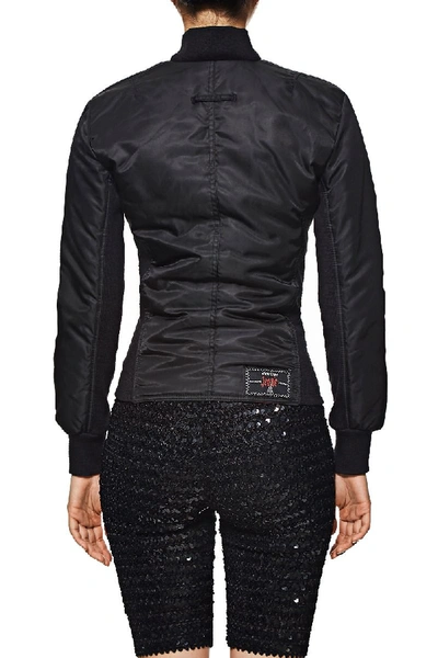 Shop Pre-owned Jean Paul Gaultier Black Nylon 6-pack Muscle Puffer Jacket