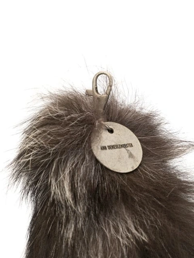 Shop Ann Demeulemeester Fur Tail Keyring In Brown