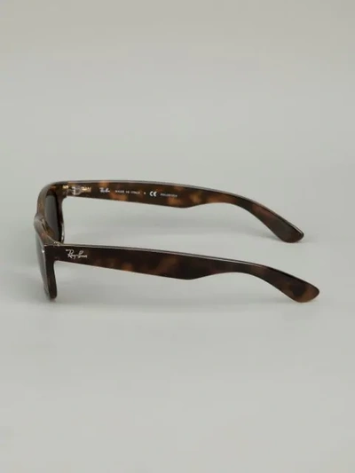 Ray Ban New Wayfarer Rectangle-frame Sunglasses In Braun