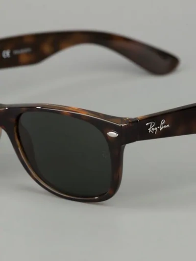Ray Ban New Wayfarer Rectangle-frame Sunglasses In Braun
