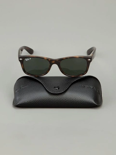 Ray Ban New Wayfarer Rectangle-frame Sunglasses In Braun