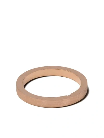 Shop Le Gramme 18kt Red Gold Brushed 5 Grams Diamond Band