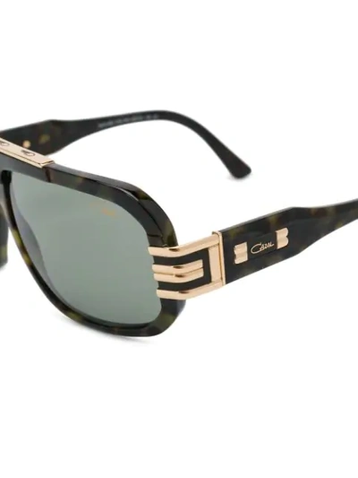 Shop Cazal Aviator Sunglasses In Brown