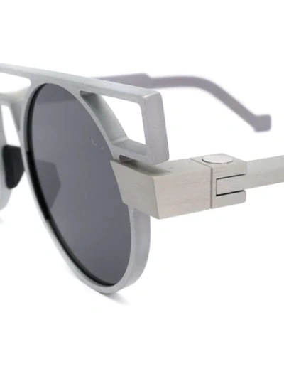 Shop Vava Round Frame Sunglasses In Silver