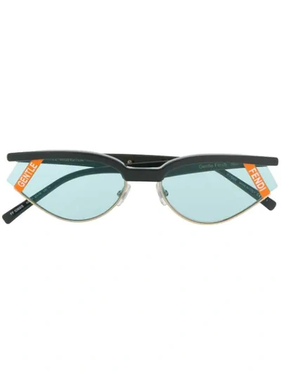 Shop Fendi Gentle Sunglasses In Grey