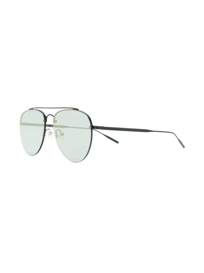 Shop Tomas Maier Eyewear Aviator Sunglasses - Black
