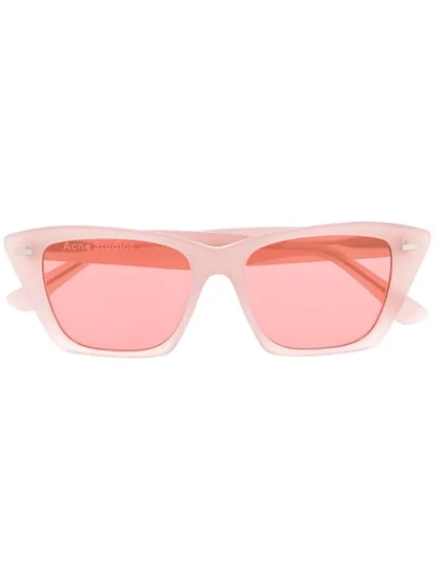 Shop Acne Studios Ingridh Cat Eye Sunglasses In Pink