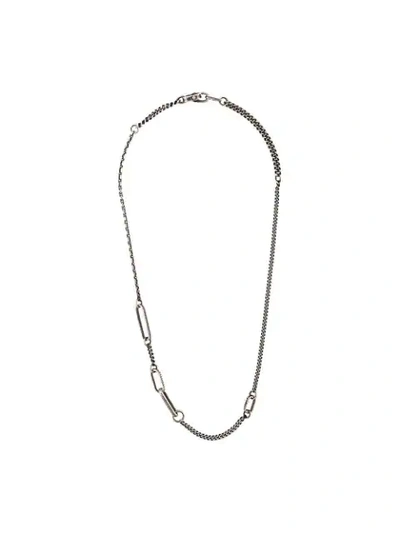 Shop Werkstatt:münchen Cable Necklace In Silver