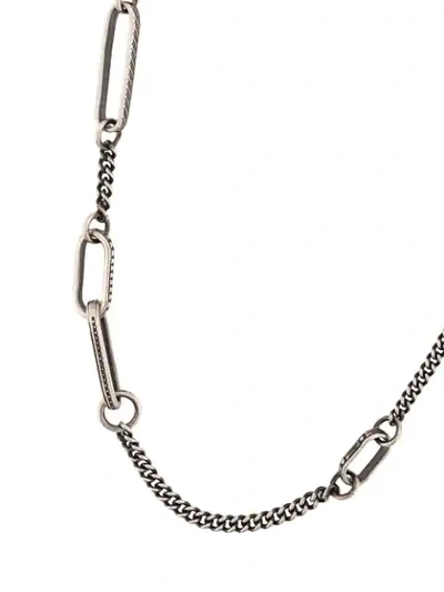Shop Werkstatt:münchen Cable Necklace In Silver