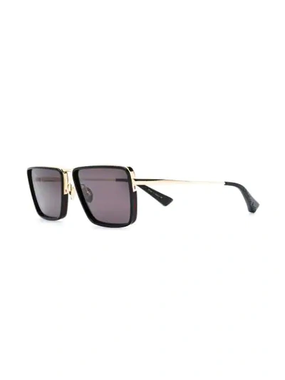 Shop Christian Roth Oversized Square Frame Sunglasses In Black