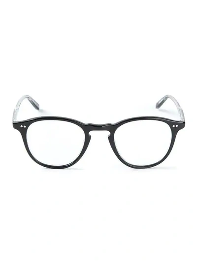 Shop Garrett Leight 'hampton' Optical Glasses In Black