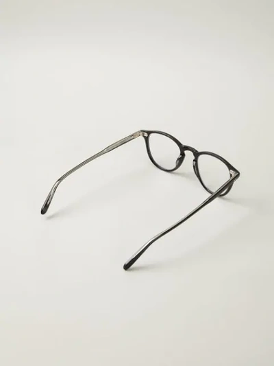 Shop Garrett Leight 'hampton' Optical Glasses In Black