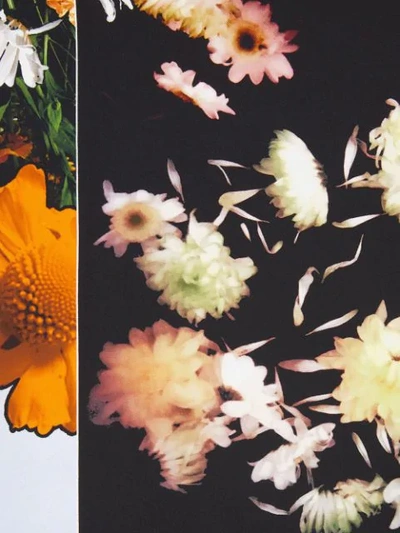 Shop Burberry Floral Print Silk Square Scarf In Multicolour
