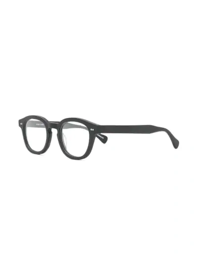 Shop Epos Bronte Square Frame Glasses In Black