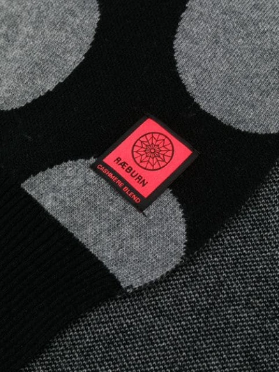 Shop Raeburn Spot Camo Knitted Scarf In Black