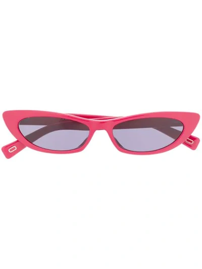 Shop Marc Jacobs Cat-eye Shaped Sunglasses In Red
