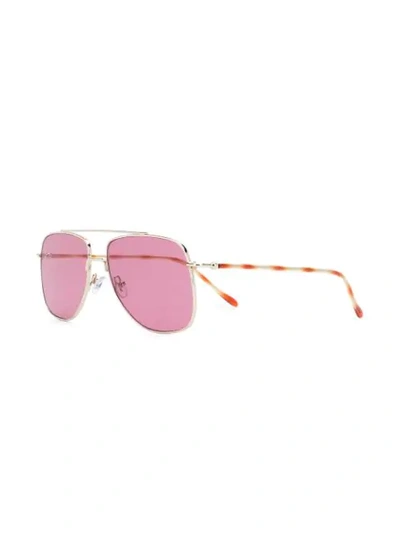 Shop Spektre Aviator Sunglasses In Gold