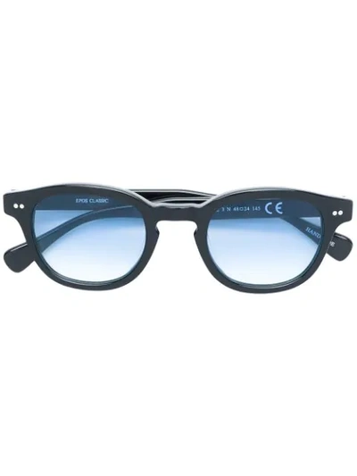Shop Epos Round Tinted Sunglasses In Black