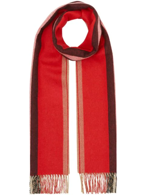 striped cashmere scarf
