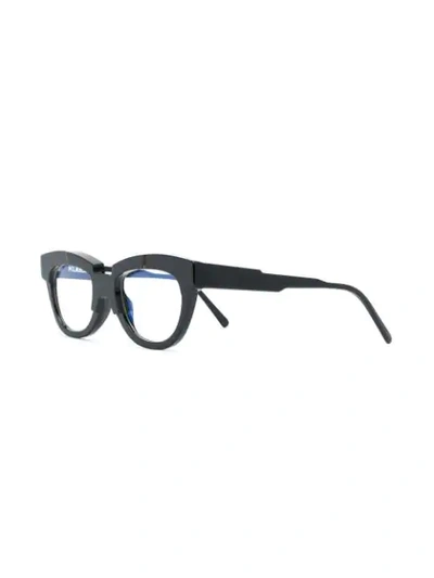 Shop Kuboraum Cat Eye Glasses In Black