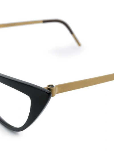 Shop Lindberg Cat Eye Glasses In Black