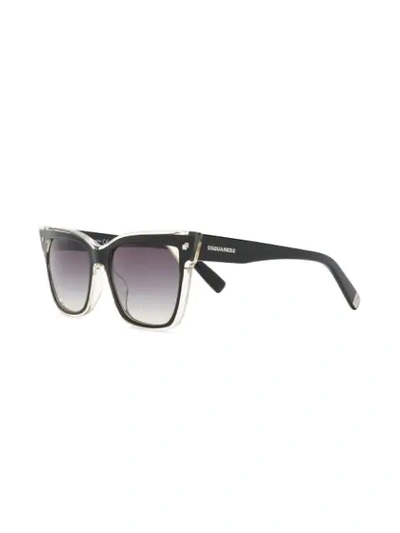 DSQUARED2 EYEWEAR CAT EYE SUNGLASSES - 黑色