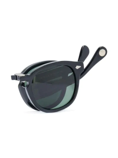 Shop Moscot Folded Arms Sunglasses In Black