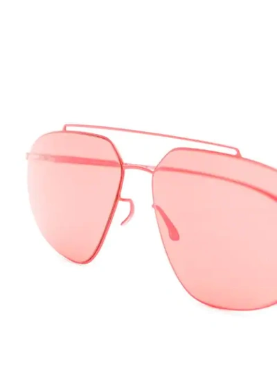Shop Mykita X Maison Margiela Sunglasses In Red