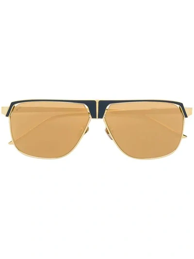 Shop Leisure Society Savoye Sunglasses In Metallic
