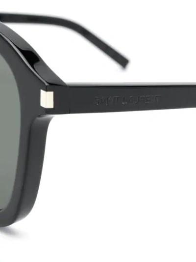 Shop Saint Laurent Sl25 Sunglasses In Black