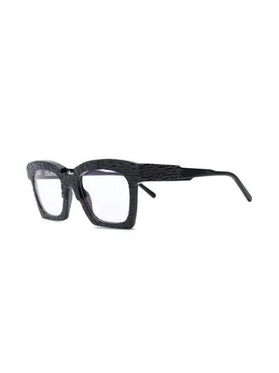 Shop Kuboraum K5 Square Frame Glasses In Black