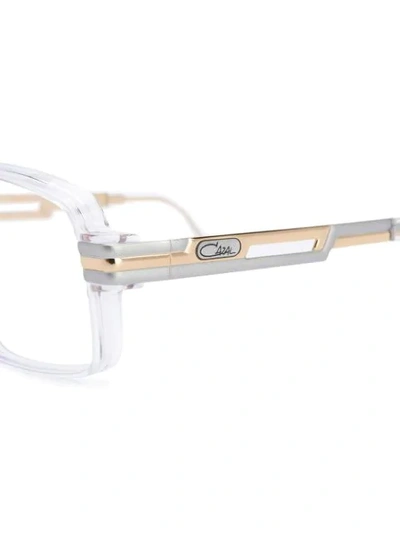CAZAL RECTANGULAR FRAME GLASSES - 白色