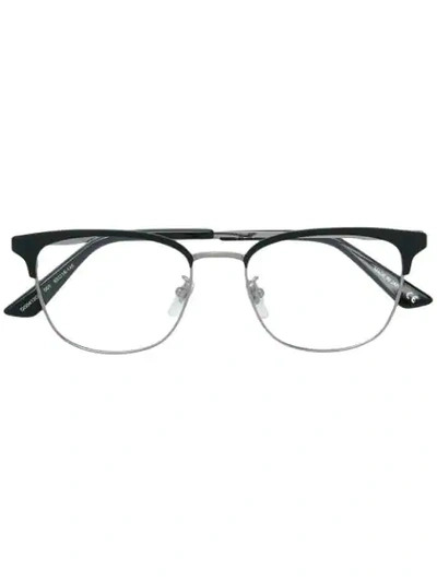 Shop Gucci Square Frame Glasses In Black