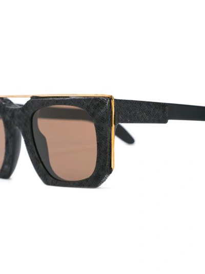 Shop Kuboraum U3 Square Sunglasses - Black