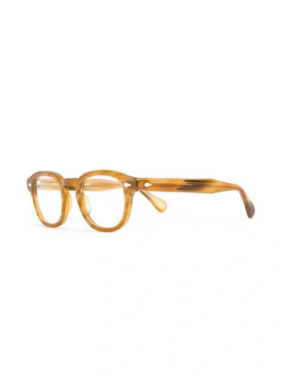 Shop Moscot 'lemtosh' Glasses In Neutrals