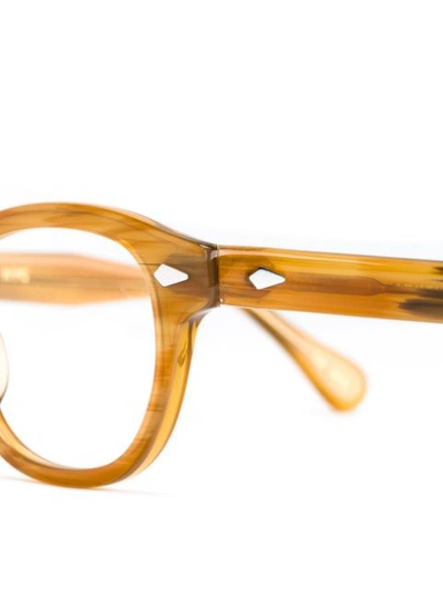 Shop Moscot 'lemtosh' Glasses In Neutrals