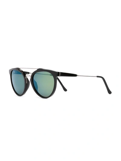 Shop Retrosuperfuture 'giaguaro' Sunglasses In Black