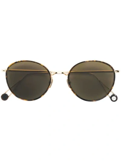 Shop Ahlem Round Frame Sunglasses In Gold