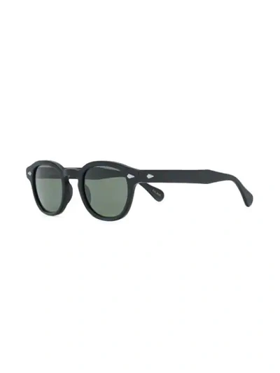 Shop Moscot Lemtosh Round Sunglasses In Black